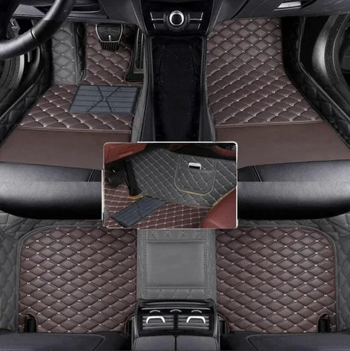 Vista 15 de Alfombrillas de Piso Automotrices de Cuero Completo de Ajuste Personalizado - Mejora el Interior de tu Automóvil con Forros de Piso Específicos