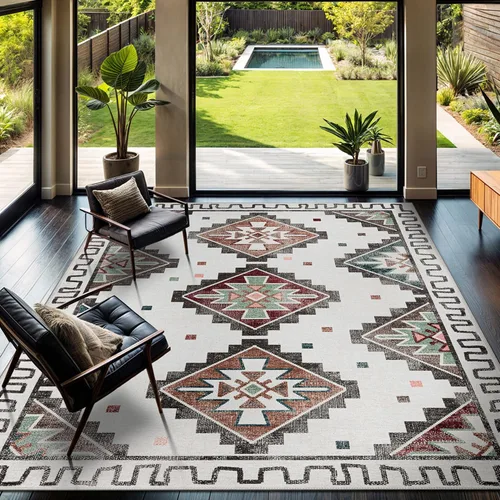 Vista 68 de CAMILSON Alfombras modernas de lujo con diamantes abstractos de 5 x 7 pies, suave, resistente a las manchas, fácil limpieza, no desprende pelo