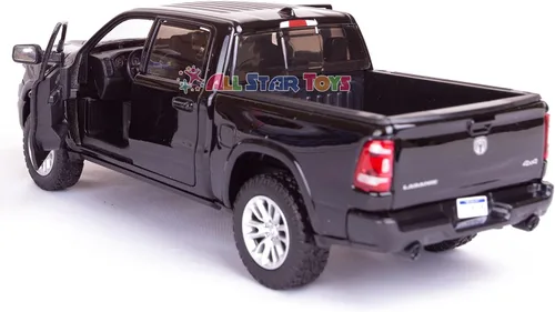 Vista 7 de Dodge Ram 1500 Crew Cab Laramie, Black, 2019, Model Car, Motormax 1:24