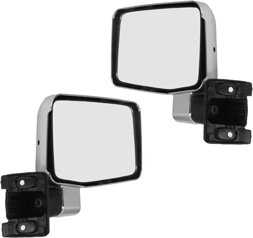 Vista 8 de Fydun Espejo retrovisor cromado plateado reemplazo de vidrio convexo para 60 Series 1980‑1990