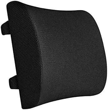 Vista 9 de DREAM ART Almohada de apoyo lumbar de espuma viscoelástica, respaldo ortopédico con malla 3D transpirable para asiento de automóvil, oficina, silla