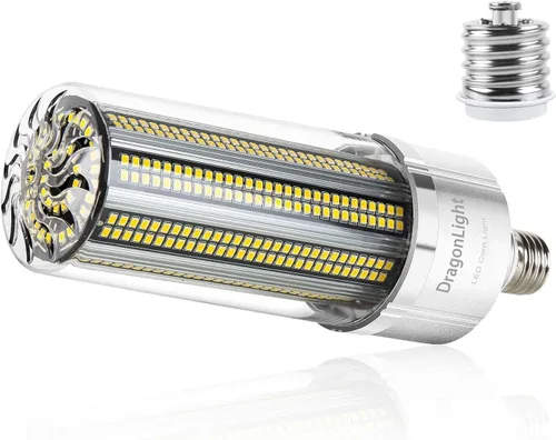 Vista 9 de DragonLight Bombilla LED de maíz de 54 W (equivalente a 400 vatios) E26/E39 Lámpara LED de base grande Mogul 6000K Luz diurna 6,500LM