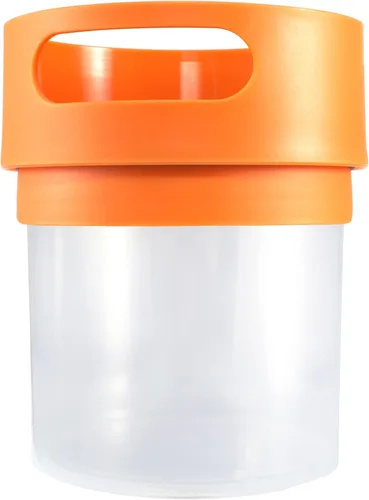 Vista 8 de Munchie Mug Taza de aperitivos a prueba de derrames, negro, tarro de 12 onzas, fabricado en los Estados Unidos