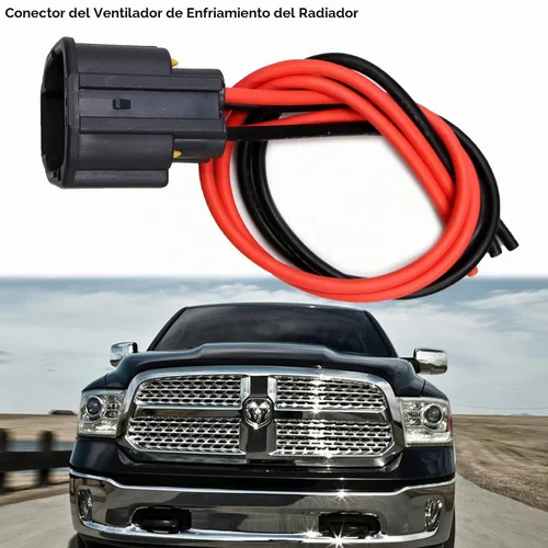 Vista 6 de LIZAPUS Conector del ventilador de refrigeración del radiador compatible con Dodge Challenger