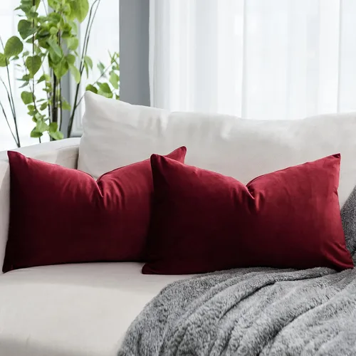 Vista 12 de Juego de 2 fundas de almohada de terciopelo suave negro de 14 x 14 pulgadas para sofá, cama, sala de estar, fundas decorativas de lujo cuadradas