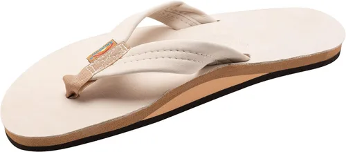 Vista 12 de Sandalias Rainbow para hombre de una sola capa de cuero Premier Cafe