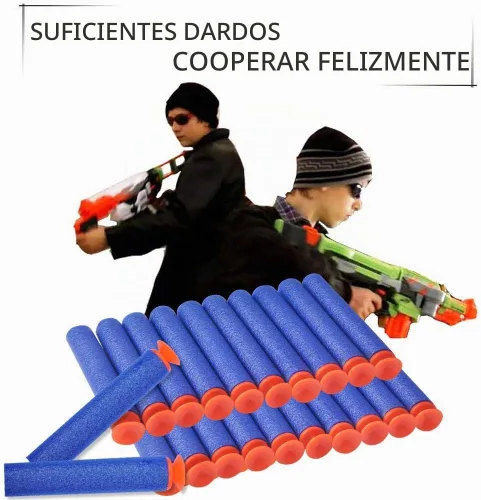 Vista 6 de Balas de dardos de succión de repuesto para pistola de juguete Bala de dardos de espuma universal para pistolas Nerf Modulus Guns Fortnite Gun Azul
