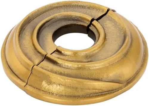 Vista 48 de Renovators Supply Manufacturing Placa de Escudo de Aluminio 3.13" DE Escutcheon 1" IPS Brida de Radiador Negra