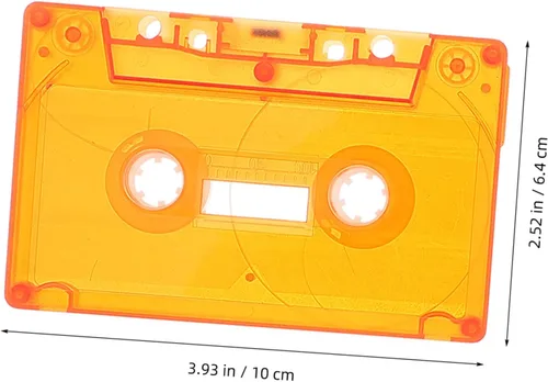 Vista 2 de SOLUSTRE 3pcs Retro Cassette Tape Decor Blank Cassette Tapes Case Wall Art for Office Diy Decor Holder
