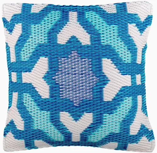 Vista 20 de Fab Habitat - Almohada lumbar de exterior de plástico reciclado premium, impermeable, resistente a la decoloración, a rayas, para patio, porche