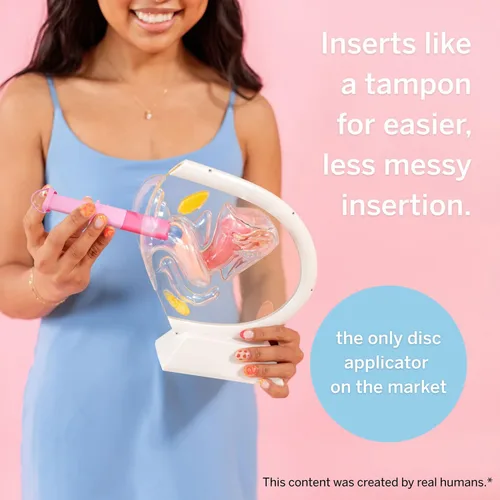 Vista 4 de Kit de discos menstruales Pixie para el cuidado femenino - Los discos Pixie están diseñados para quitarse como los tampones - 100% de silicona
