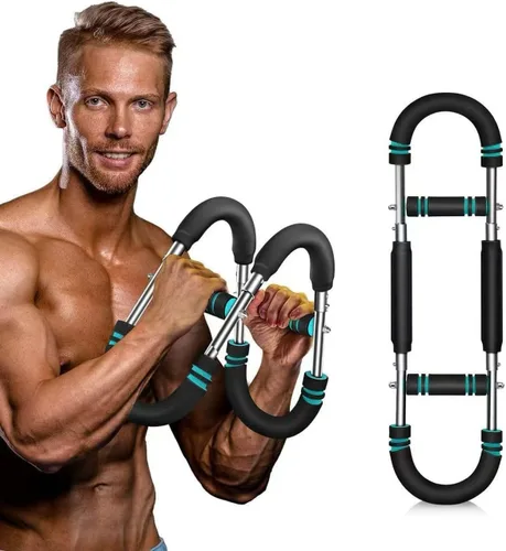 Vista 4 de Entrenador de Brazo Ajustable Power Twister de 18 a 45 kg, Fortalecedor de Ejercicio Mejorado de Antebrazo, Tríceps y Pecho, Máquina de Ejercicio