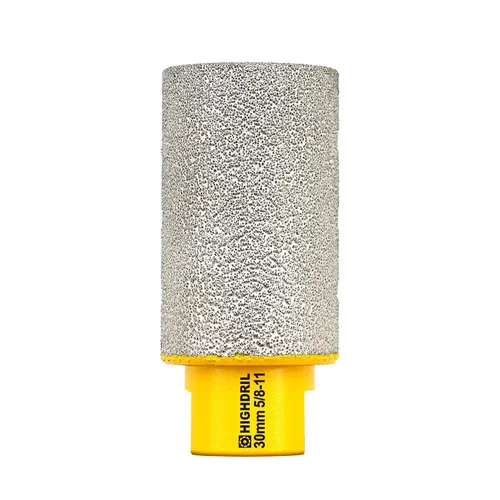 HIGHDRIL Broca de fresado de diamante para ampliar y dar forma a agujeros, diámetro 30mm (1-1/7") Broca de núcleo de perforación seca para