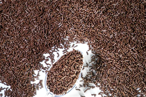 Vista 3 de SPRINKLES DE CHOCOLATE 100% NATURAL. Sin gluten. Sin lácteos. Sin huevo. Sin soja. Sin nueces. Vegano. Sin lactosa. A granel: 1.5 libras. Recipiente