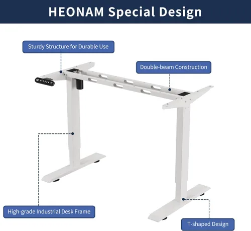Vista 14 de Escritorio eléctrico de pie en forma de L, escritorio esquinero de altura ajustable de 59 pulgadas con ajustes preestablecidos de memoria, ideal