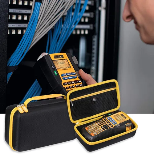 Vista 5 de Aproca Estuche rígido de almacenamiento de viaje, para etiquetadora industrial DYMO RhinoPRO 5200 Label Maker