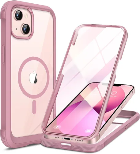 Vista 261 de Miracase Glass Series - Funda para iPhone 11 de 6.1 pulgadas, funda resistente de cuerpo completo mejorado con protector de pantalla de vidrio Negro