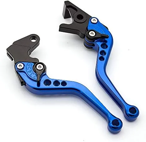 Vista 2 de FXCNC Juego de palancas de embrague de freno ajustables cortas de aluminio CNC compatibles con DR650 DR650SE 2011-2020