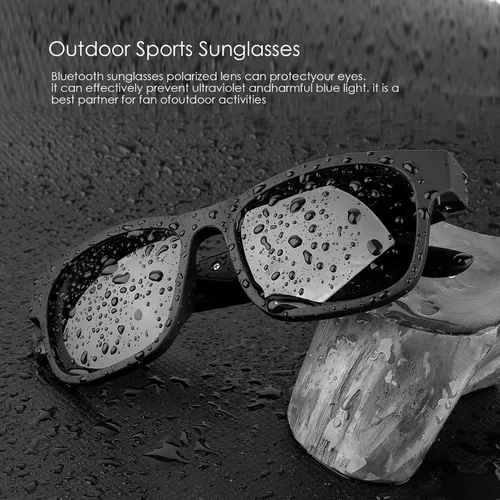 Vista 3 de Lentes inteligentes inalámbricos Bluetooth, música de oído abierto y llamadas manos libres, para hombres y mujeres, lentes polarizadas