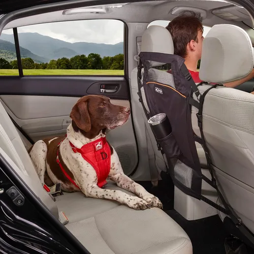 Vista 7 de Kurgo Barrera de asiento trasero para perros y SUV, barrera automotriz para mascotas, barrera de asiento trasero para perros, reduce