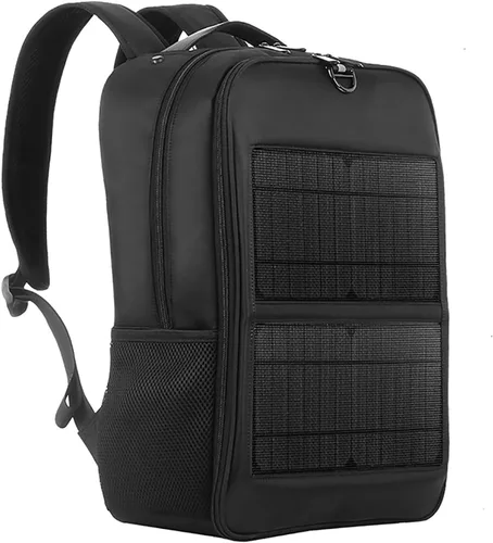 14W Solar Backpack - Waterproof, Smart USB Charging Backpack, Ergonomic Multifunction Laptop Bag Outdoor Hiking Backpack, Perfect for Business,