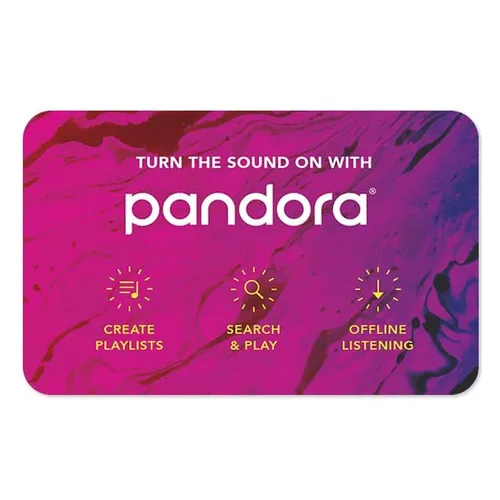 Vista 4 de Pandora Tarjeta de regalo electrónica de música