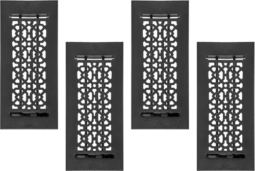 Vista 13 de Achtek - Rejilla de ventilación de suministro de aire de 4 x 10 pulgadas con apertura de conducto (total 5-1/2 x 11-3/4 pulgadas), cubierta