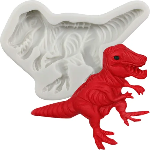 Vista 11 de Funshowcase Molde de silicona para fondant de dinosaurio Carcharodontosaurus 2.6inch