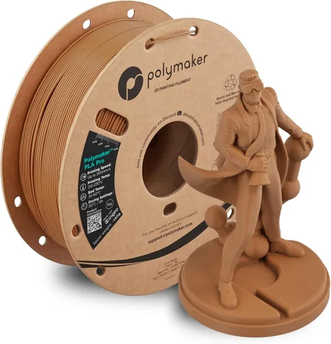 Vista 11 de Polymaker High Speed PLA Pro Filamento 1.75mm, Negro PolySonic PLA Pro Filamento de Impresión 3D 1kg - Impresión Rápida y Más Fuerte Filamento