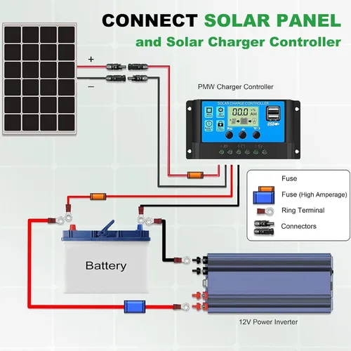 Vista 8 de Oududianzi Cable de extensión solar de 10 pies, cable solar de 10 AWG, cable fotovoltaico de cobre estañado de calibre 10, cables y conectores