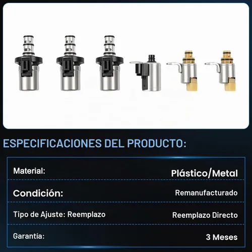 Vista 6 de Kessocco Kit de solenoide de cambio de transmisión 4 velocidades, cambio de transmisión automática, EPC PWM, reemplazo de solenoide para Ford Focus