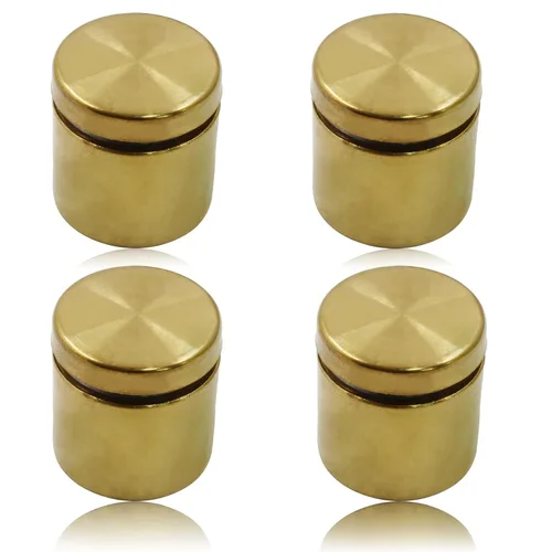 Vista 24 de Tornillos de separación para letreros de 1" x 1", 4 piezas soportes de pared separadores, tornillos separadores acrílicos separador de vidrio kit