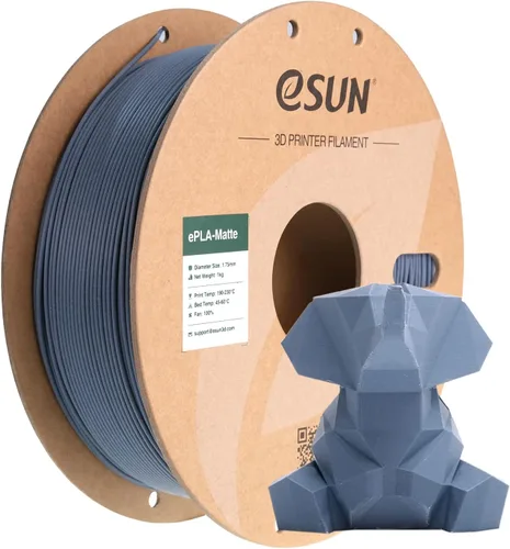 Vista 64 de eSUN Filamento PLA Mate 1.75mm, Filamento PLA Mate para Impresora 3D, Carrete de 1KG, Filamento de Impresión 3D para Impresoras 3D, Carrete