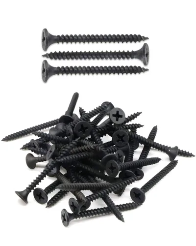 Vista 14 de IMScrews Tornillos Phillips de cabeza plana #6 x 1 para paneles de yeso de rosca fina, tornillo de madera de punta afilada, acero al carbono 1022A