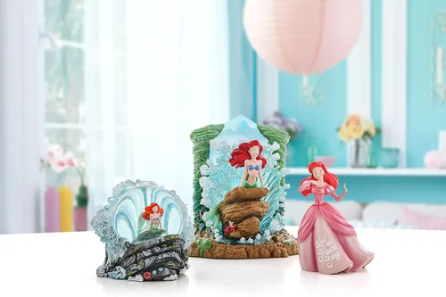Vista 10 de Enesco Disney Showcase - Figura de expresiones de princesa de Ariel Heart Sing Princess Expressions, 6.25 pulgadas, multicolor