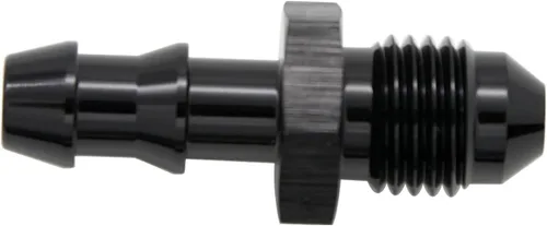 Vista 5 de Negro recto aluminio 4AN macho Flare a 1/4 "(6.3mm) Barb Push Hose Barb Fitting Adapter