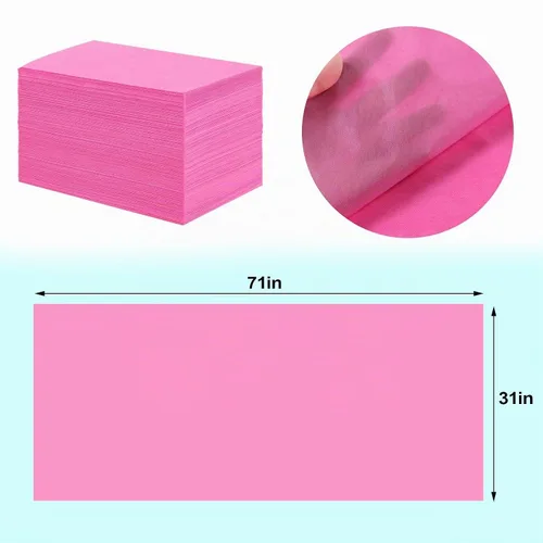 Vista 8 de 100 sábanas para mesa de masaje, 31 x 71 pulgadas, impermeables, desechables, de tela no tejida, funda protectora transpirable para terapia