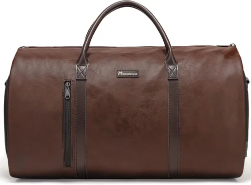 Vista 9 de Modoker - Bolsa de lona de piel sintética 2 en 1 con correa para el hombro, color azul