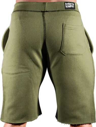 Vista 3 de Pantalones cortos de entrenamiento para hombre (HRD-LVN con pierna dividida)