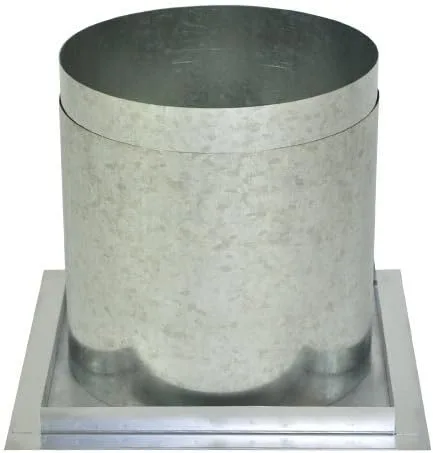 Vista 2 de Escudo contra la radiación Firestop" para sistemas de chimenea de ventilación Shasta de doble pared de 8" clase A