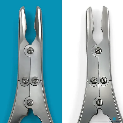 Vista 7 de Rongeurs Ruskin de acero inoxidable de doble acción, rectas y curvas, 7.5 pulgadas