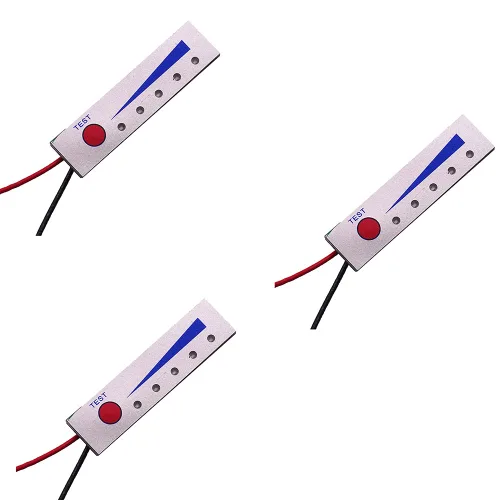 Módulo de indicación de batería de ion de litio 3PCS 2S para pantalla de voltaje LED (blanco)
