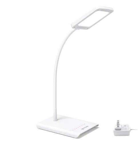 Vista 9 de TROND Lámpara de Escritorio, Lámpara de Mesa Brillante Regulable para el Cuidado de los Ojos, 3 Modos de Color, 7 Niveles de Brillo, Cuello de Cisne