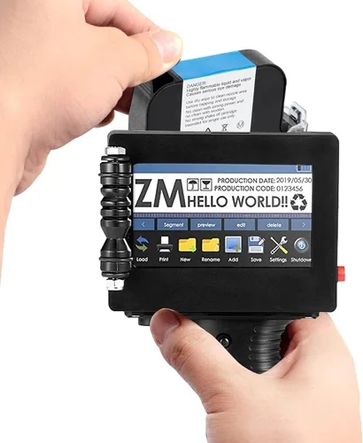 Vista 5 de Cartucho de tinta para impresora de mano, cartucho de tinta negro original de 1.4 fl oz, duradero e impermeable, reemplazo de secado rápido