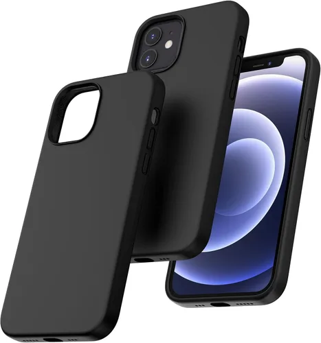 Vista 41 de TOCOL Funda 5 en 1 para iPhone 13, con 2 protectores de pantalla + 2 protectores de lente de cámara, funda de silicona líquida para iPhone 13, verde