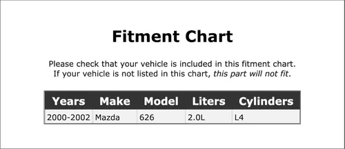Cojinete de alternador de extremo de transmisión compatible con Mazda 626 2.0L L4 2000 2001 2002 PC-407312