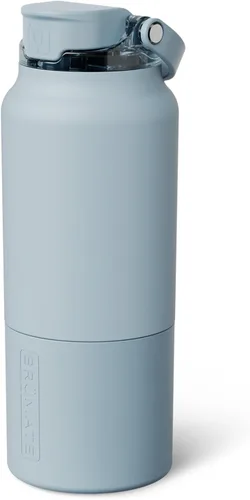 Vista 41 de BrüMate Rise - Botella de agua de 25 onzas con pajita de silicona cubierta 100 % a prueba de fugas, botella de agua de acero inoxidable aislada