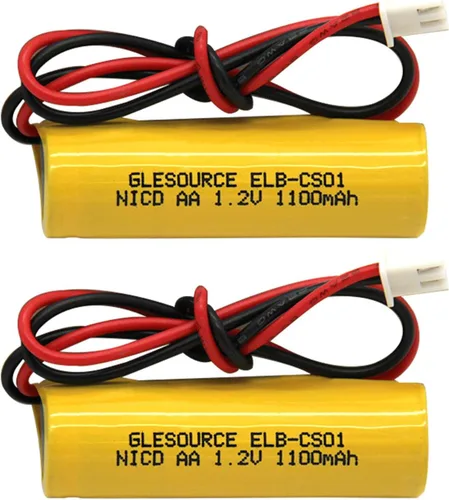 Vista 7 de Batería de luz de emergencia AA 1100mAh 1.2V compatible con ELB-CS01, EXR EL 122 C4T, Custom 332, Unitech OSA268 (paquete de 10)