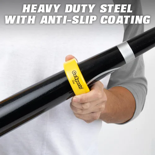 Vista 5 de GoSports Baseball and Softball Bat Weights - 2 Pack Baseball Donuts - 16 oz & 12 oz