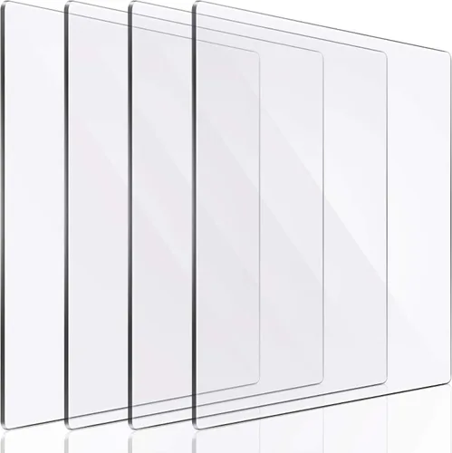 Vista 7 de Blulu Almohadillas de Corte de Acrílico Transparente con Placas de Corte para Repujado para Manualidades (2 Piezas, 12.5 x 9 Pulgadas)